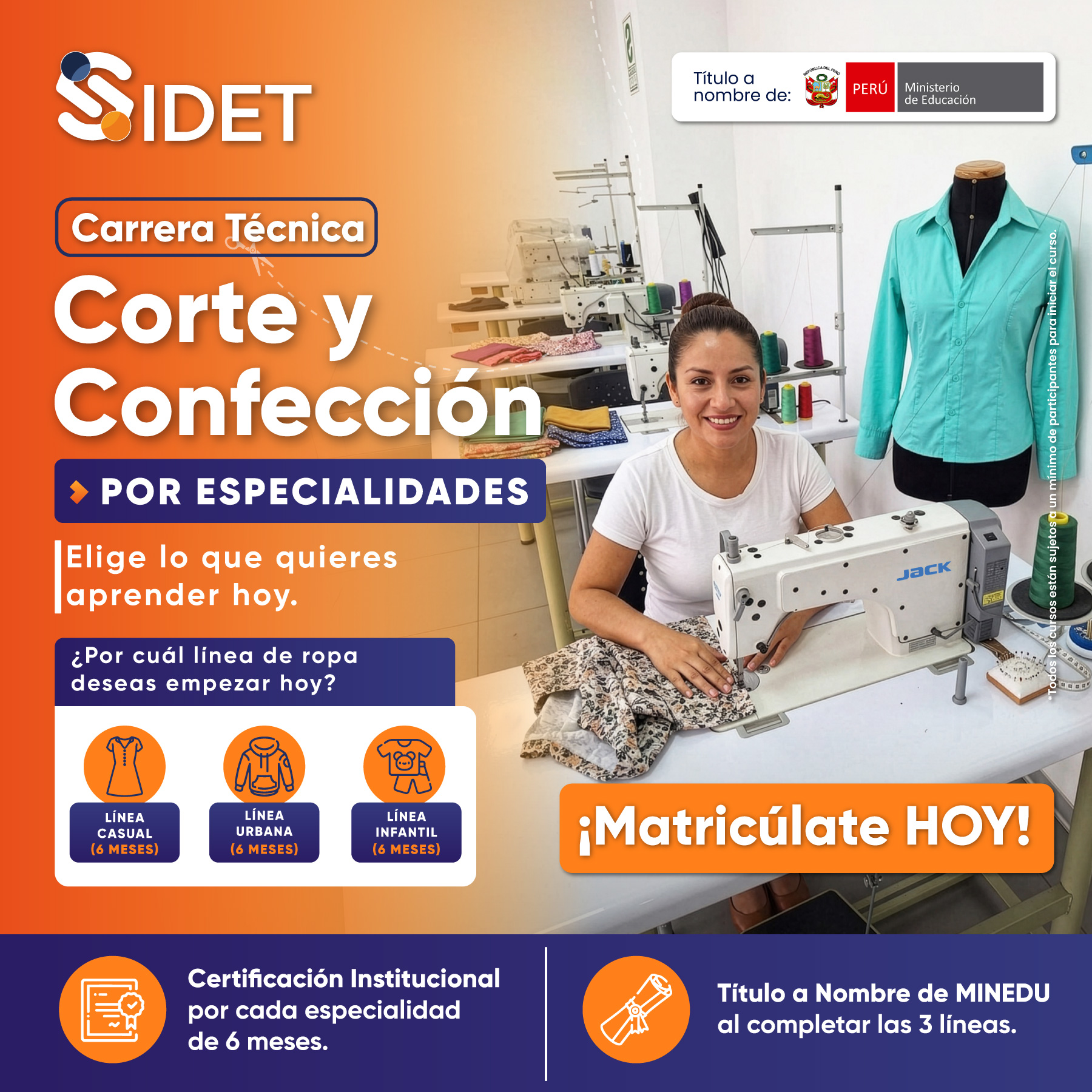 Carrera Técnica Corte y Confección